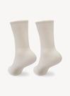 Meia Puket Unissex Divertida Preto e Off White 23 a 33