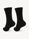 Meia Puket Unissex Divertida Preto e Off White 23 a 33