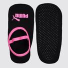 Meia Puma Pilates Feminina Preta e Pink