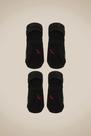 Meia Reserva Kit Sapatilha Basic G Preto - Contém 2 Pares Meia Reserva Kit Sapatilha Basic G Preto - Contém 2 Pares