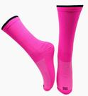 Meia rosa fluor preto poliamida