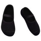Meia Sapatilha Boneca Baby Lisa Antiderrapante Preta Puket Tamanho:15 a 18