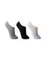 Meia Sapatilha Lupo Kit3 Sport Preto Cinza Branco