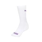 Meia Selene Cano Longo 4415 Branco/Ultra Violeta