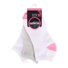 Meia Selene Sapatiha Esportiva Kit C/3 33 Ao 39 4790