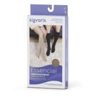 Meia Sigvaris Algodão Super 3/4 20-30 mmHg 282F Cotton Confort Preta