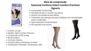 Meia Sigvaris Select Confort 20-30 Mmhg 7/8 Af 862 Ponteira Fechada Preta