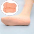 Meia Silicone Gel Calcanhar Ortopédica Alívio Fascite Esporão Amortecimento Par Nude Promo