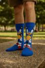 Meia Sonic Azul Gamer Porco Espinho ouriço Unissex Adulto Macia Estilosa Super Confortável
