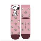 Meia Soquete Infantil 3D Snoopy Rosa