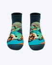 Meia Soquete Infantil Masculina Com Sola Emborrachada Dino Miami Puket 010406382