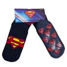 Meia Soquete Pansocks Emborrachada Menino Superman Puket Tamanho:26 A 29