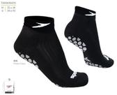 Meia speedo antiderrapante preto fosco