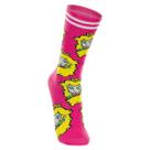 Meia Super Mario Lupo Cano Longo Unissex Adulto Juvenil Tamanho:30-36Cor:Peach