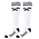 Meia Traxart Inline Preta com 'X' Branca DZ-233