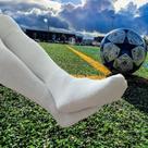 Meião de futebol adulto kit com 2 pares veste 38 a 43 nova era 9991