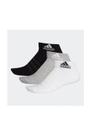 Meias Adidas Cushioned Ankle 3 Pares Preto