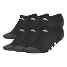Meias Adidas Unissex Kids No Show para meninos e meninas (pacote com 6)
