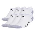 Meias Adidas Unissex Kids No Show para meninos e meninas (pacote com 6)