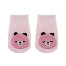 Meias Antiderrapante Aplique Urso Rosa Buba Meias Antiderrapante Aplique Urso Rosa Buba