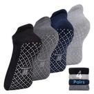 Meias antiderrapantes com grip e amortecimento para ioga e pilates unenow