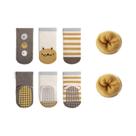 Meias Antiderrapantes Macias Para Bebês Recém-Nascidos, 3 Pares, Primavera Outono, Desenhos