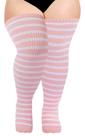 Meias até a coxa Moon Wood Plus Size para mulheres de algodão Meias até a coxa Moon Wood Plus Size para mulheres de algodão