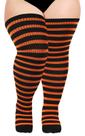 Meias até a coxa Moon Wood Plus Size para mulheres de algodão
