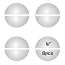 Meias bolas de isopor RETOONGKING 10 cm, 8 peças, White Craft Meias bolas de isopor RETOONGKING 10 cm, 8 peças, White Craft