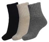 Meias BomKinta, meias femininas de lã quente de inverno, 3 pares