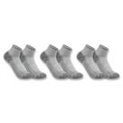 Meias Carhartt SQ5283M Force Midweight Quarter, pacote com 3