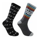 Meias casuais Hyp Friends Como você está para homens de 6 a 12 tamanhos de sapato