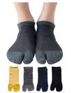 Meias chinelos UBUMO masculinas Tabi Split Toe Geta Cotton x4