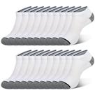 Meias COOVAN, almofada atlética de corte baixo no tornozelo para homens (10 pares)
