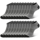 Meias COOVAN, almofada atlética de corte baixo no tornozelo para homens (10 pares)