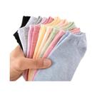 Meias De Algodão Coloridas Para Mulheres, 10 Pares, Respiráveis, De Malha, Casuais De Verão, Meias