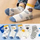 Meias de Algodão para Crianças - 5 Pares, Flores, Cores Sólidas - Verão