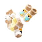 Meias De Bebê Para Outono E Inverno, 5 Pares, Quentes, Grossas, Com Padrão De Estrelas E Bolinhas,