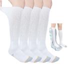 Meias de caminhada Ioryzek para homens e mulheres, 2 pares, brancas Meias de caminhada Ioryzek para homens e mulheres, 2 pares, brancas