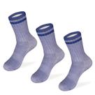 Meias de caminhada MERIWOOL Merino Wool para crianças, 3 pares, azuis