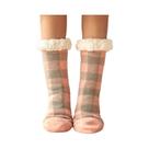 Meias De Chão Acolchoadas De Lã De Cordeiro Para Mulheres Adultas, Pantufas De Casa Para Dormir,