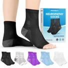 Meias de compressão BraceAbility Neuropathy Black Size S