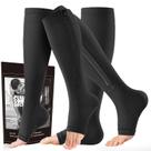 Meias de compressão com zíper cerpite 15-20mmHg para homens e mulheres