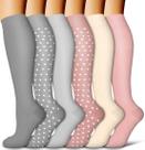 Meias de Compressão COOLOVER Copper - 6 Pares para Homens e Mulheres