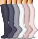 Meias de Compressão COOLOVER Copper - 6 Pares para Homens e Mulheres
