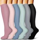 Meias de Compressão COOLOVER Copper - 6 Pares para Homens e Mulheres