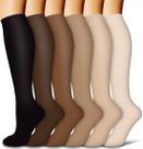 Meias de Compressão COOLOVER Copper - 6 Pares para Homens e Mulheres