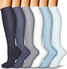 Meias de Compressão COOLOVER Copper - 6 Pares para Homens e Mulheres