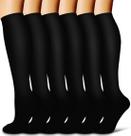 Meias de compressão COOLOVER Copper para mulheres e homens (6 pares)