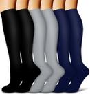 Meias de compressão COOLOVER Copper para mulheres e homens (6 pares)